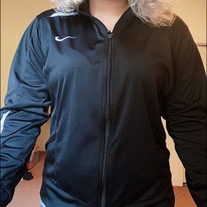 Black nike zip up sport jacket